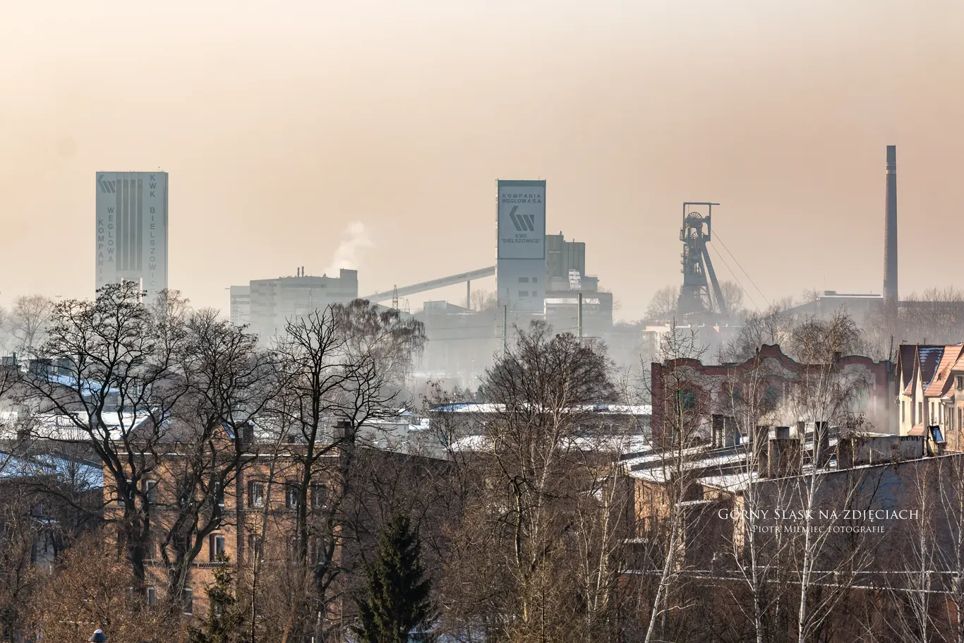 Ruda Śląska Wirek, Zdjęcie w stronę KWK Bielszowice