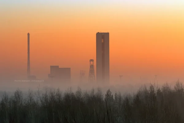 Trzy zdjęcia kopalni Makoszowy