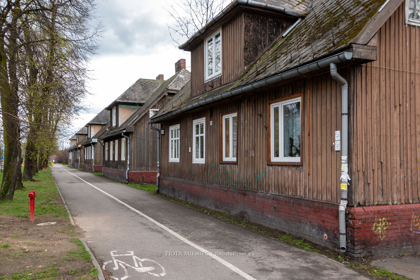 Zabytkowe drewniane domy w Świętochłowicach